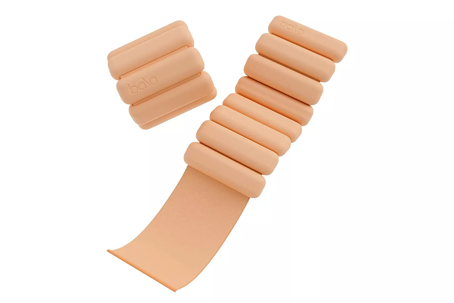 Bala brand silicone weighted wrist and ankle bands on a white background.