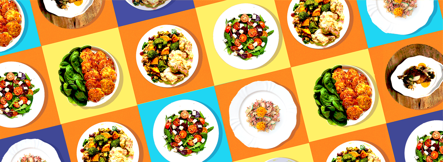 Graphic design elements suggesting the rejection of diet culture and the embrace of food freedom.
