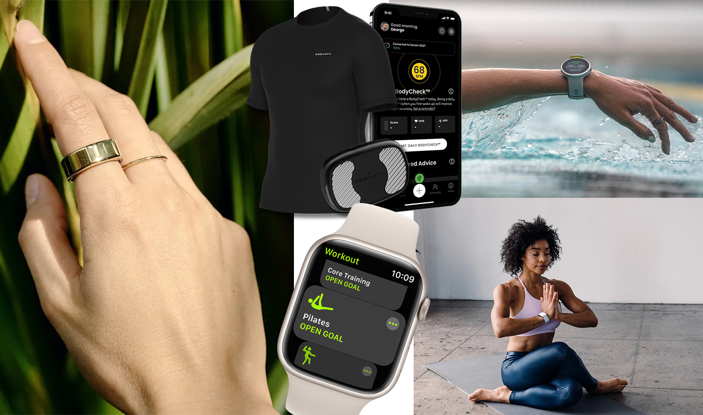 A runner checking training effect and VO2 max on a high-end GPS fitness watch.